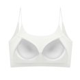 thumbnail image 5 of Xfvqtps Sports Bras for Women Spaghetti Straps Padded Elastic Soft Comfortable Gym Fitness Yoga Bra White, 5 of 6