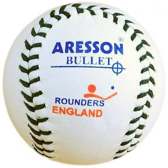 Aresson Bullet White Rounders Hard Practice Ball Rounders England Approved