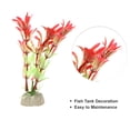 thumbnail image 3 of Unique Bargains 2 Pcs Aquarium Plant Decoration Artificial Aquatic Plant Green Red, 3 of 7