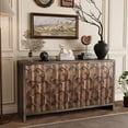thumbnail image 5 of Art Deco 4-Door Accent Cabinet with Decorative Elements / Adds Unique Touch to Home, 5 of 5