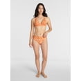 thumbnail image 2 of Time and Tru Women's and Women’s Plus Ruched Front Bikini Bottoms, Sizes XS-3X, 2 of 5
