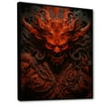 thumbnail image 2 of Designart "Fiery Flame Of Hindu Asura Demons I" Hinduism Floater Framed Wall Art Living Room, 2 of 5