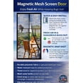 thumbnail image 3 of Black Mesh, Quick Install Mesh Magnetic Screen 40” x 85.5” - Helps Keep Bugs & Insects Out - Perfect for Single Doors Leading to your Porch or Patio - Folds for Easy Storage, 3 of 7