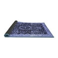 thumbnail image 2 of Ahgly Company Indoor Round Oriental Blue Industrial Area Rugs, 8' Round, 2 of 4