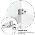 thumbnail image 5 of AURARMLET 2 Pcs Charnière en Acier Inoxydable Rotation Robuste Sans Bruit Argent Durable, 5 of 5