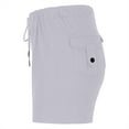thumbnail image 6 of lmcalzta Yoga Shorts for Women Elastic High Waisted Drawstring Cargo Shorts with Pockets Summer Casual Athletic Gym Workout Short, 6 of 7