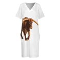 thumbnail image 4 of Vestido holgado con bolsillos y estampado de cuernos largos para mujer, moda de verano, vestidos de mujer 2025, vestidos de novia para fiestas, vestidos de cumpleaños para mujer, 4 of 7