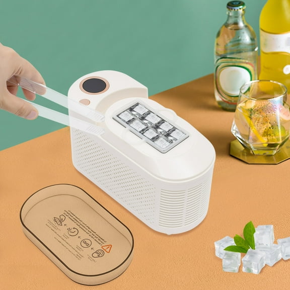 8 Cubes Mini Countertop Ice Maker Compact Ice Machine For Car/Travel Ice Maker