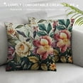 thumbnail image 3 of Pratyus Flowers Leaves Berries Modern Rustic Decorative Couch Pillow Cases with Zipper Home Decor Square Throw Pillow Cover 1PC 24x24in, 3 of 5