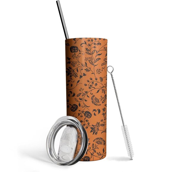 Antumn Leaves 20 Oz Insulated Stainless Steel - Double Wall Vacuum Insulated Tumbler- Birthday Gifts for Mom Sister Friends Women