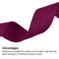 thumbnail image 3 of Uxcell Lightweight Polypropylene Webbing Straps Strapping Band for Outdoor Brick Red, 3 of 5
