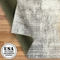 thumbnail image 3 of ReaLife Rugs Machine Washable Area Rug - Living Room Bedroom Bathroom Kitchen Entryway Office - Padded Low Pile Stain Resistant Premium - Modern Abstract Contemporary - Quinn - Beige 6' x 8', 3 of 5