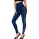 thumbnail image 5 of Leggings elásticos de cintura alta con estampado de rayas imitación denim para mujer - Pantalones térmicos de poliéster para senderismo y yoga para todas las estaciones, 5 of 8