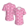 thumbnail image 3 of Goofa Breast Cancer Awareness (3) Pattern Women's Slim-Fit Short-Sleeve V-Neck T-Shirt,Classic-Fit Short-Sleeve V-Neck T-Shirt-Small, 3 of 5