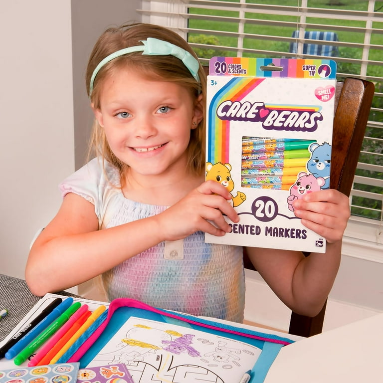 Care Bears Scented Art & Craft Supplies Kit for Kids | Includes 20