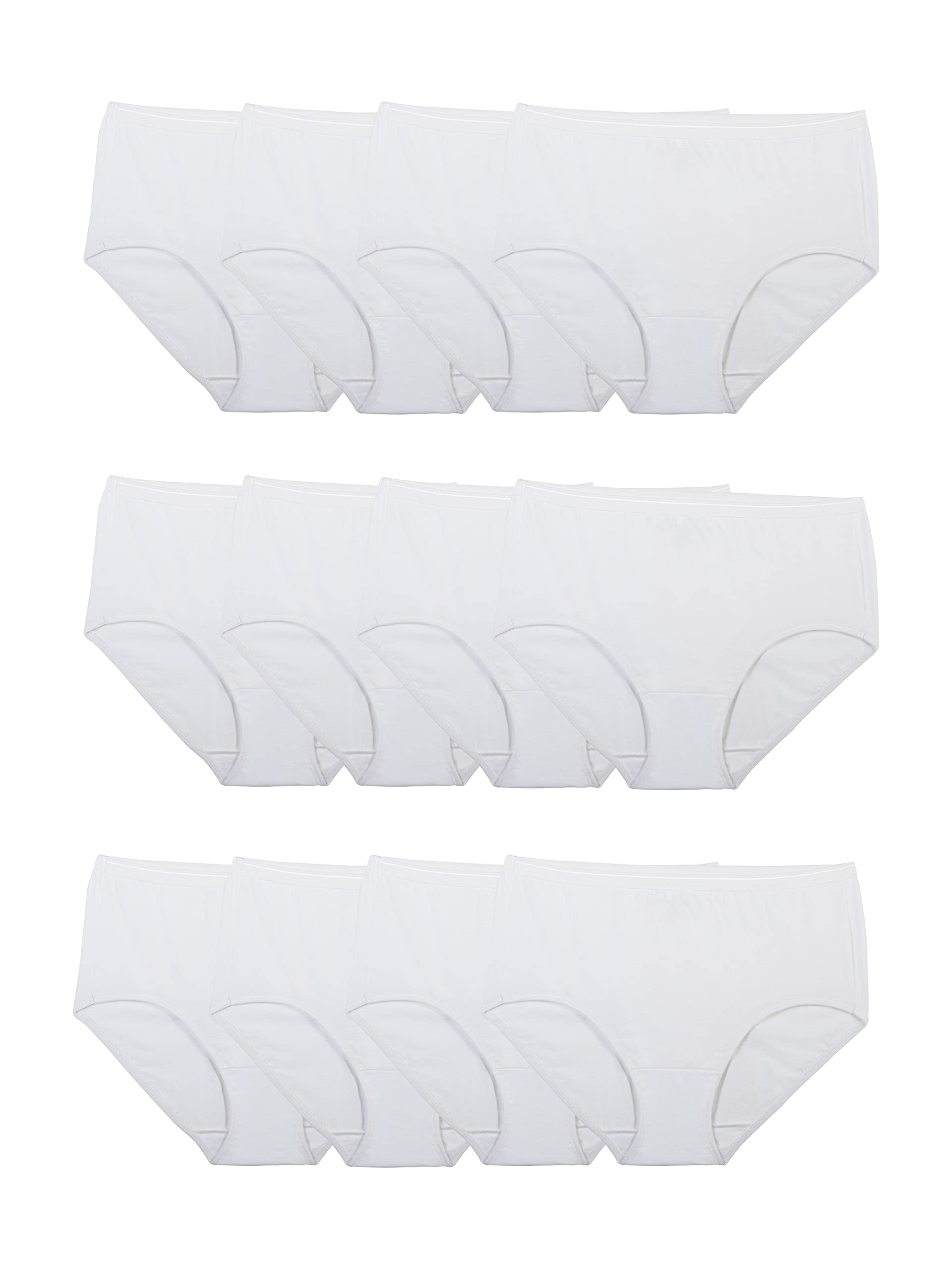 Fruit of the Loom Women's Eversoft Cotton Brief Underwear, Tag Free Breathable, Available in