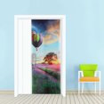 thumbnail image 1 of 2pcs 3D Door Wall Fridge Sticker Wrap Mural Scene Self Adhesive Home Decor Decal, 1 of 6