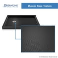 thumbnail image 3 of DreamLine SlimLine 36 in. D x 54 in. W x 2 3/4 in. H Left Drain Double Threshold Shower Base in Black DLT-1036541-88, 3 of 6