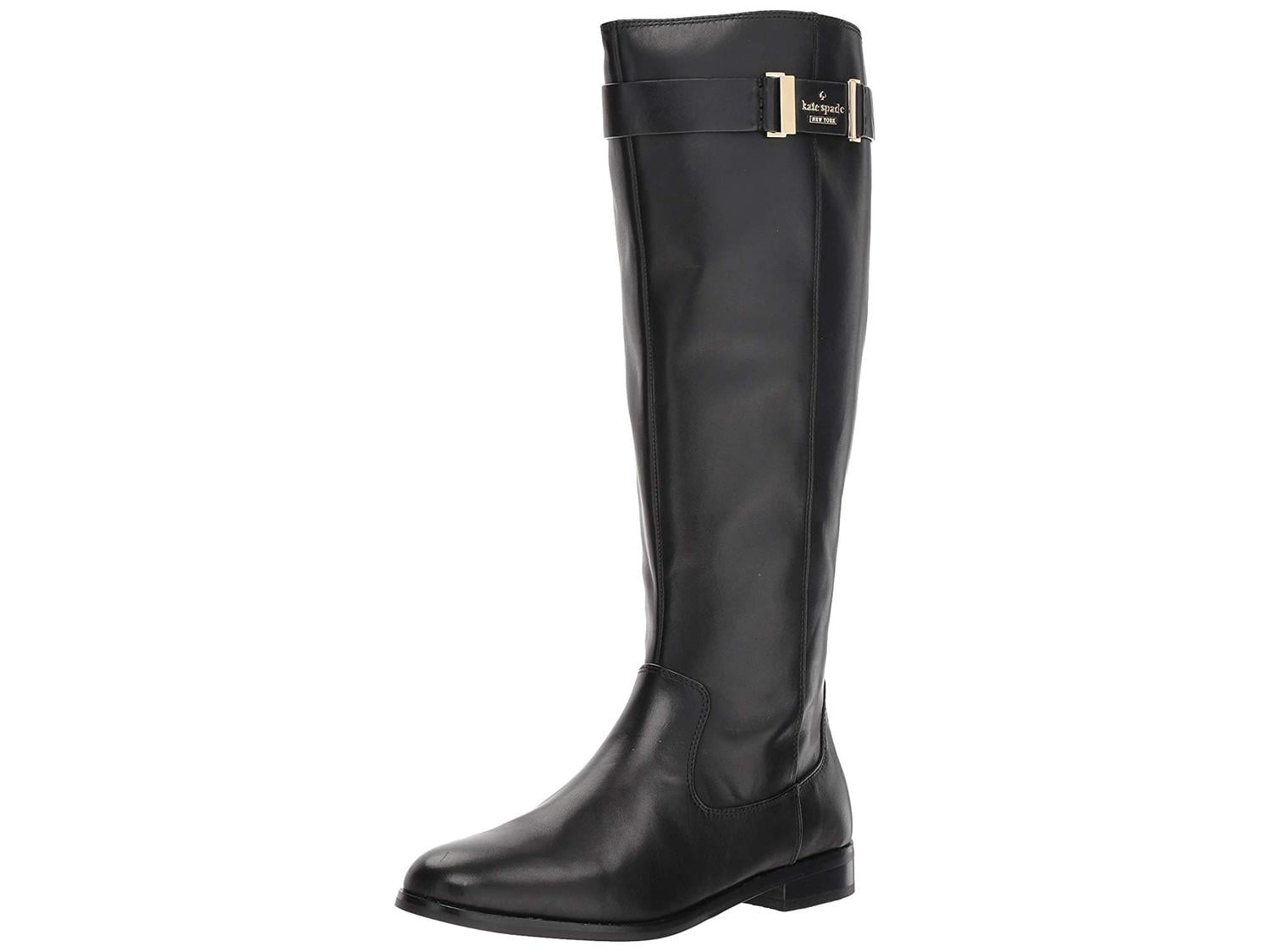 kate spade black riding boots