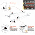 thumbnail image 3 of AA-Racks Model AX312 Aluminum Van Roof Rack Cross Bars Fits for 2013-On NV200/ 2014-On Transit Connect/ 2013-2017 City Express, 2 Bar 50'' - White, 3 of 7