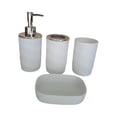 thumbnail image 3 of Juego de 4 accesorios de baño, jabonera para baño, restaurantes y hogar. Blanco, 3 of 9