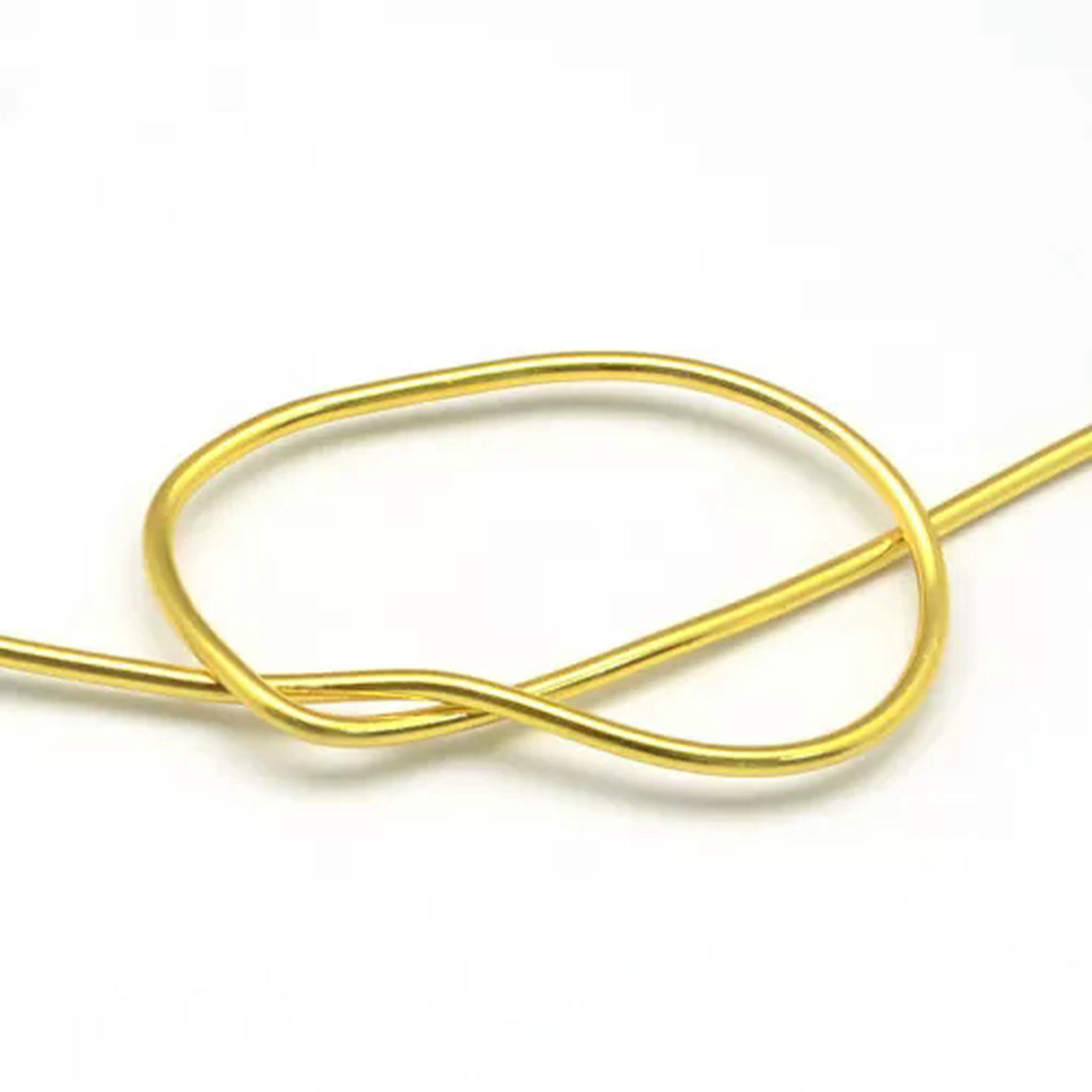 U8MO 500g Aluminum Wire Jewelry Beading Craft Wire 12/15/18/20 Gauge 0.8/1/1.5/2mm-Gold-2mm