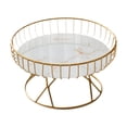 thumbnail image 4 of Frutero de metal de hierro para aperitivos y verduras, cuenco decorativo redondo para frutas. Oro blanco l, 4 of 9