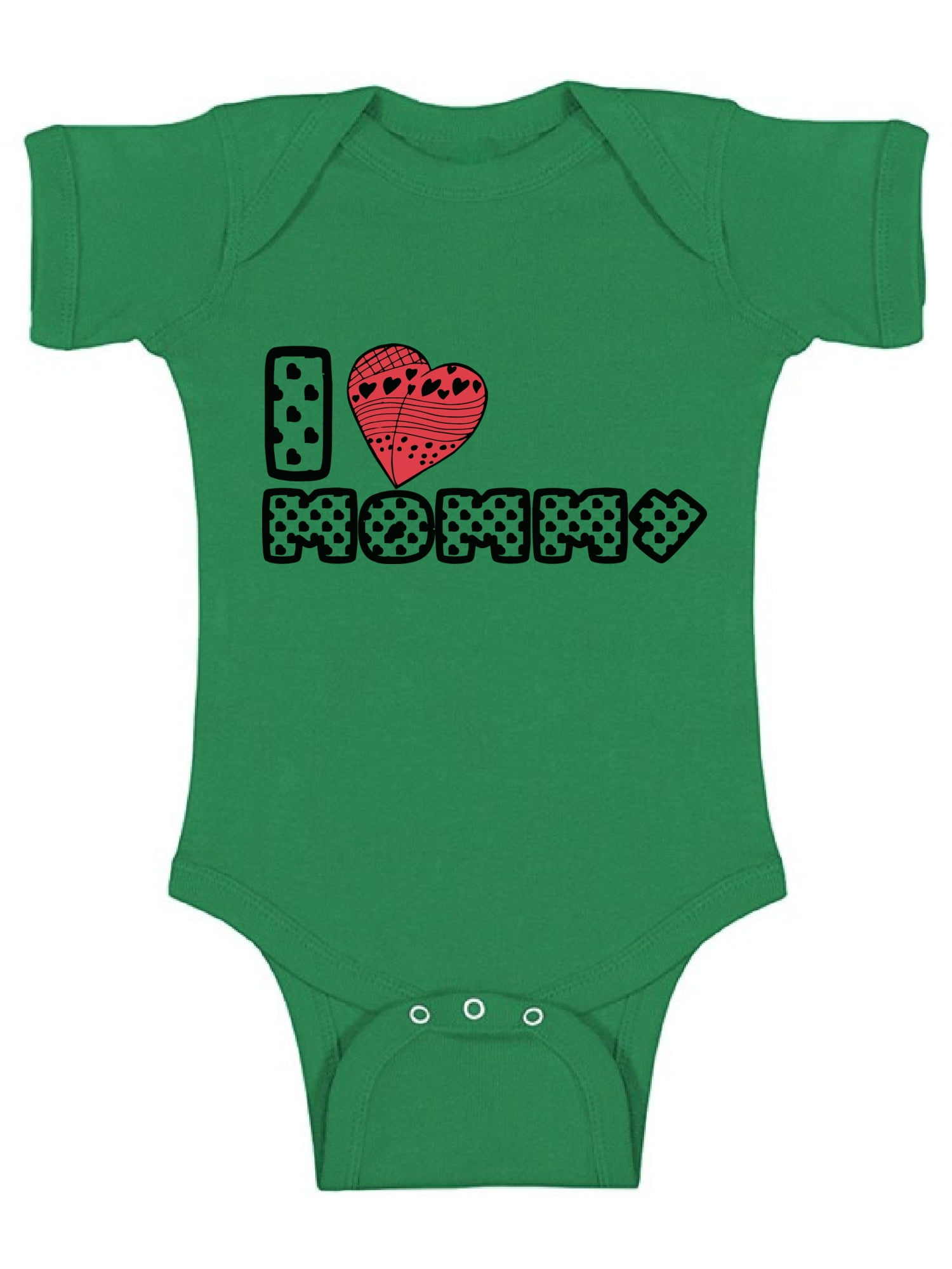 Awkward Styles I Love Mommy Bodysuit Red Heart One Piece Best Mom Ever