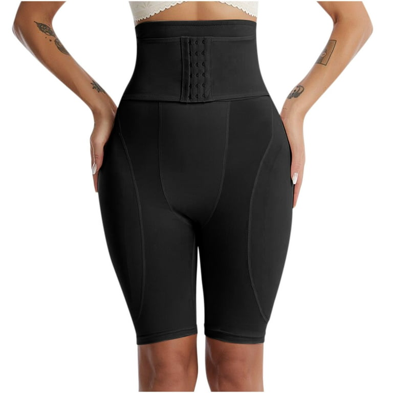 1Pc Women's High-Waist Tummy Control Shorts Mid-Thigh Butt Lift Shapewear  For Base Layering