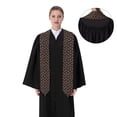 thumbnail image 4 of Xecao Bulldog with Sunglasses Print Graduation Shawl Stole Honor Stole Adult 72" Academic Commencements, 4 of 7