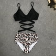 thumbnail image 3 of Women‘s Bikini Triangle Sexy Solid Two Piece Bathing Suit, 3 of 7