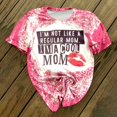thumbnail image 4 of T-shirt Décontracté pour Femmes Imprimé à Manches Courtes Col Rond, 4 of 5