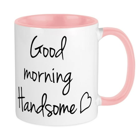 

CafePress - Good Morning Handsome Mug - Ceramic Coffee Tea Novelty Mug Cup 11 oz