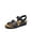 NAVY, variant on Women's Arch Support Wedge Sandals with Adjustable Strap and Cork Latex Footbed