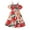 Red, variant on LUOGENLI Girls Dresses Size 7-8 Summer Children's Girl Dress Short Sleeved Off The Shoulder Flower Pattern Pleated Dress Princess Dress Up For Girls 4-6 Tiana Girls Dresses Size 7/8 11-12 Years