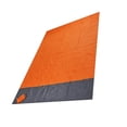 thumbnail image 2 of Wosthever Estera de playa plegable Manta exterior a prueba de arena Cojín de bolsillo con cremallera con estacas Deportes acuáticos Naranja, 2 of 6