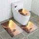 thumbnail image 1 of ABPHQTO Sendero Juego de alfombras de baño de 3 piezas Alfombra de baño Alfombra de contorno y tapa de inodoro, 1 of 2