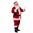 thumbnail image 3 of KICILVS Santa Claus Costume for Men Christmas Cosplay Set for Holiday Party Wear(Top, Pants, Belt, Hat, Foot Covers, Gloves, Beard), 3 of 9