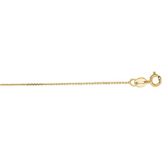 Royal Chain FCAB20-20 20 in. 14K Yellow Gold Flat Cable Chain with Spring Ring Clasp