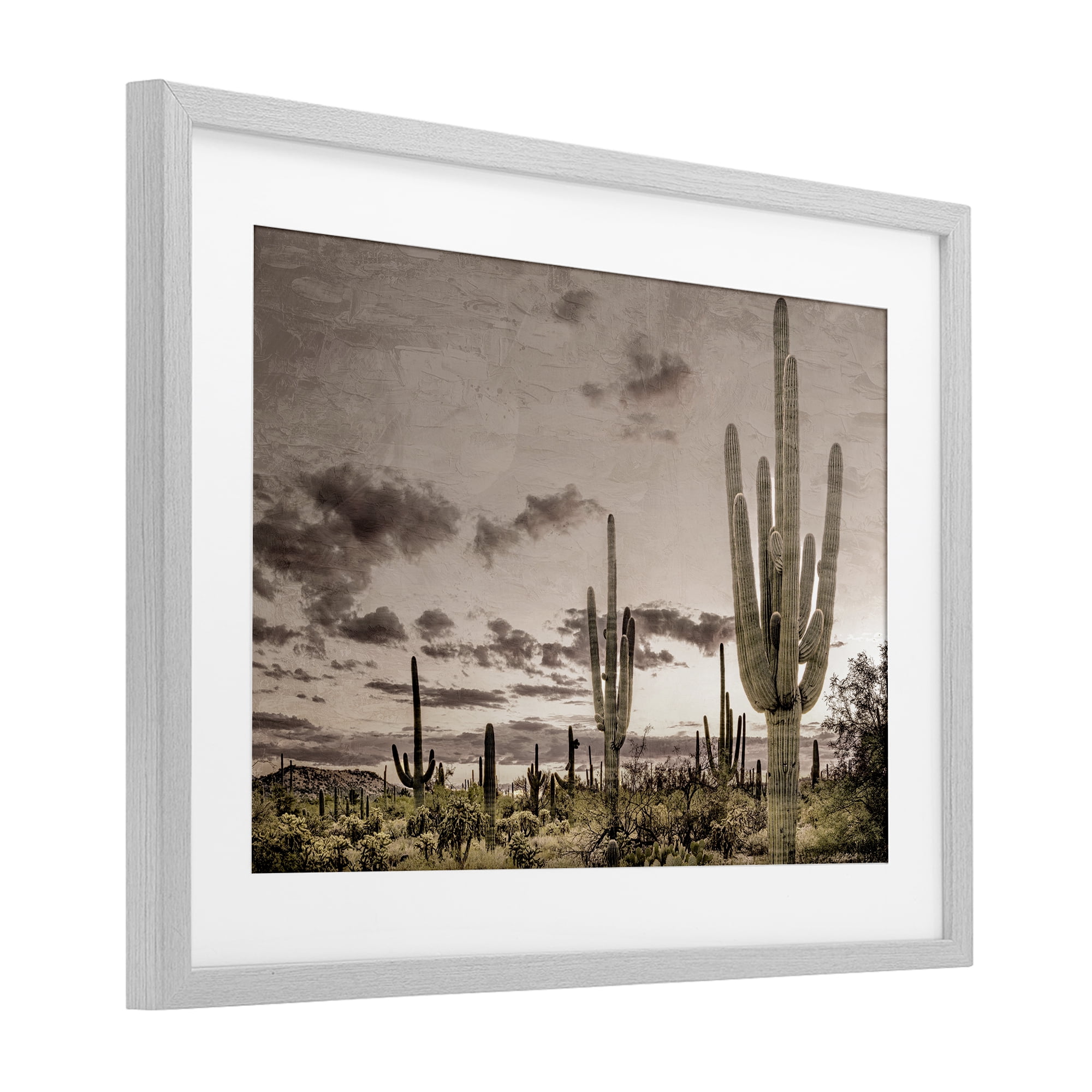 Stupell Industries Desert Sky Wilderness Gray Framed Print Under Glass, design by Kim Allen