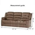 thumbnail image 3 of Dowbom Stretch Recliner Sofa Slipcove 3 Cushion Velvet Thick Furniture Protecto Couch Cover, 3 of 7