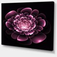 thumbnail image 2 of Purple Glossy Typical Fractal Flower - Floral Canvas Art Print, 2 of 3