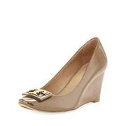New Tory Burch Women's Jill 75Mm Pump Patent Leather Pump Heel Shoes 52822 Tory Beige (US: 8.5(M))