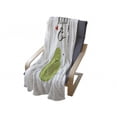 thumbnail image 4 of Valentine's Day Soft Flannel Fleece Throw Blanket, Cartoon Avocado Lovers Pop Culture Keep Calm Slogan, Cozy Plush for Indoor and Outdoor Use, 60" x 80", Grey Green Brown, by Ambesonne, 4 of 6