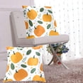 thumbnail image 6 of Cute Pumpkins Leaves Thanksgiving Throw Pillow Covers Pillowcases 20 x 20 Inch Home Decor 2 Packs for Bedroom Sofa, 6 of 6