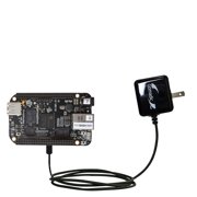 Gomadic Intelligent Compact AC Home Wall Charger suitable for the BeagleBone BeagleBoard - Barrel Port Connection - High output power with a convenien