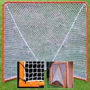 EZ Goal Durable Steel Regulation Size 6 x 6-Feet Lacrosse Folding Goal, Orange