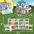 thumbnail image 2 of Sunny Days Entertainment Honey Bee Acres Buzzby Farmhouse – 49 Furniture Accessories with 2 Exclusive Figures | 15 Inch Dollhouse Playset | Pretend Play Toys for Kids, 2 of 5