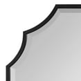 thumbnail image 4 of Kate and Laurel Deavere Glam Scalloped Wall Mirror, 22 x 32, Black, Traditional Decorative Mirror with Elegant Scalloped Edge for Sleek Glamorous Home Decor, 4 of 8