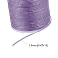 thumbnail image 3 of Uxcell 98 Yards 150D/0.8mm Leather Sewing Thread Polyester Waxed Cord, Light Violet, 3 of 5